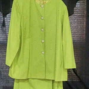 Women's lime green 2pc. Suit